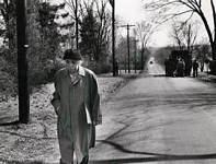 Einstein walking home