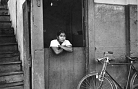 person, bike, window